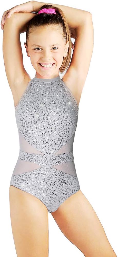 Beamlet Gymnastics Leotards for Girls Sparkly Dancewear Bling and Shiny