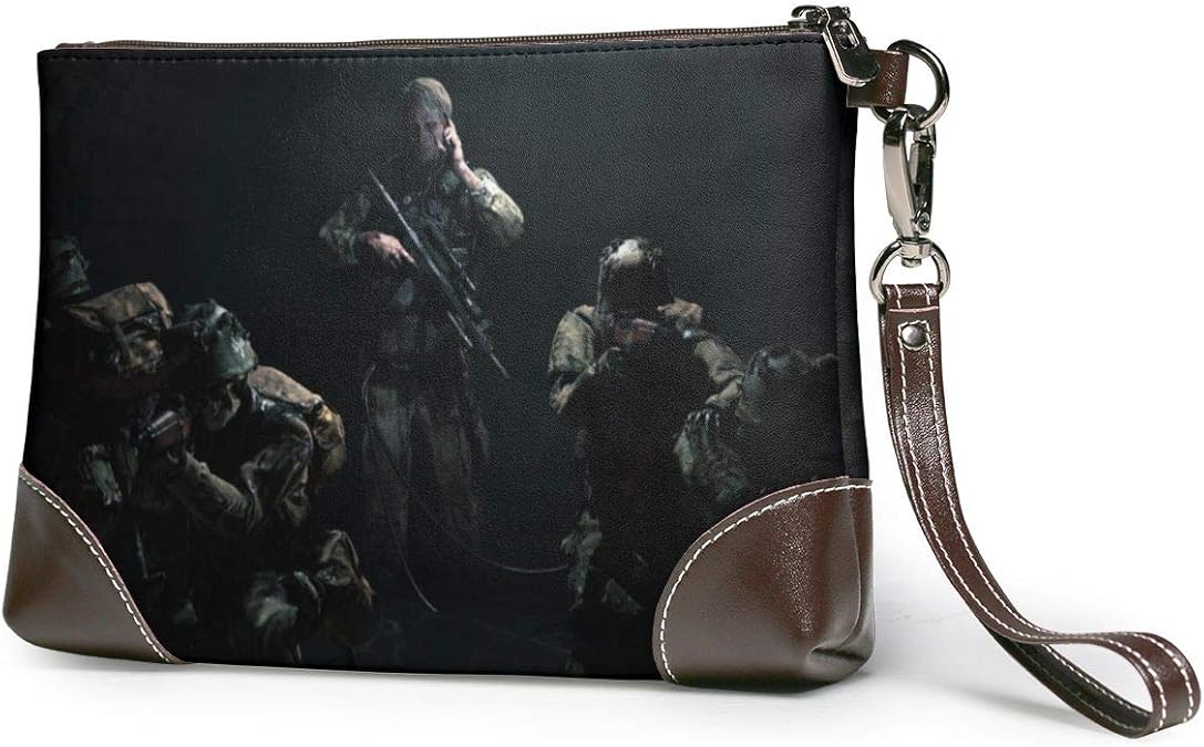 Death Stranding Leather Clutch Purses Bag Phone Card Wallets Strap