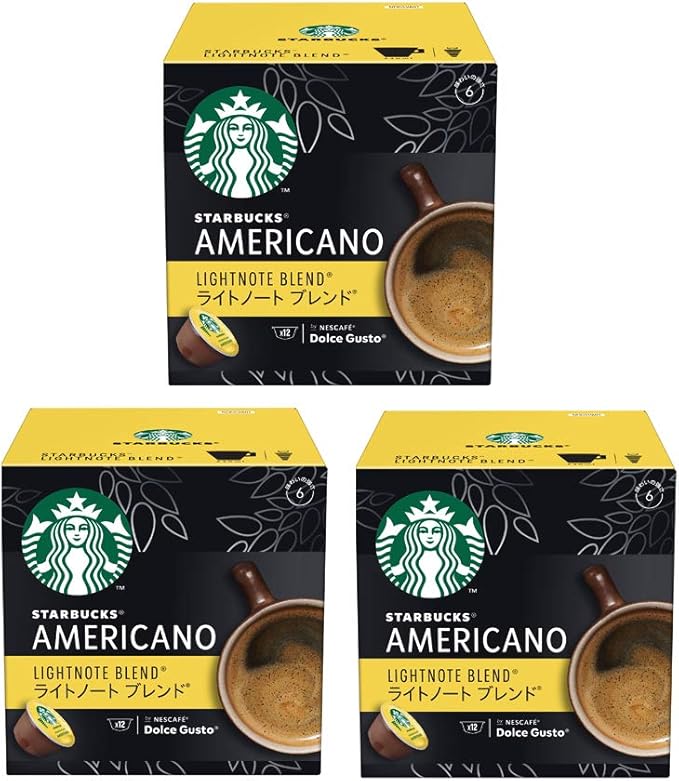 Amazon ネスレ スターバックス ライトノートブレンド ネスカフェ ドルチェ グスト 専用カプセル 12p 3箱 Starbucks スターバックス 食品 飲料 お酒 通販
