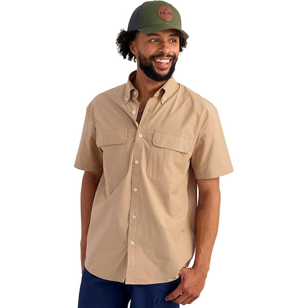 Amazon.com: HUK Mens Diamond Back Solid Short Sleeve Button Down