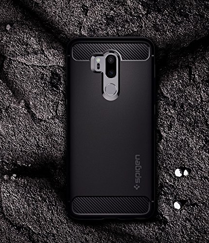 Spigen [Rugged Armor Funda LG G7 ThinQ con Absorción de Choque (2018) - Negro - Imagen 8