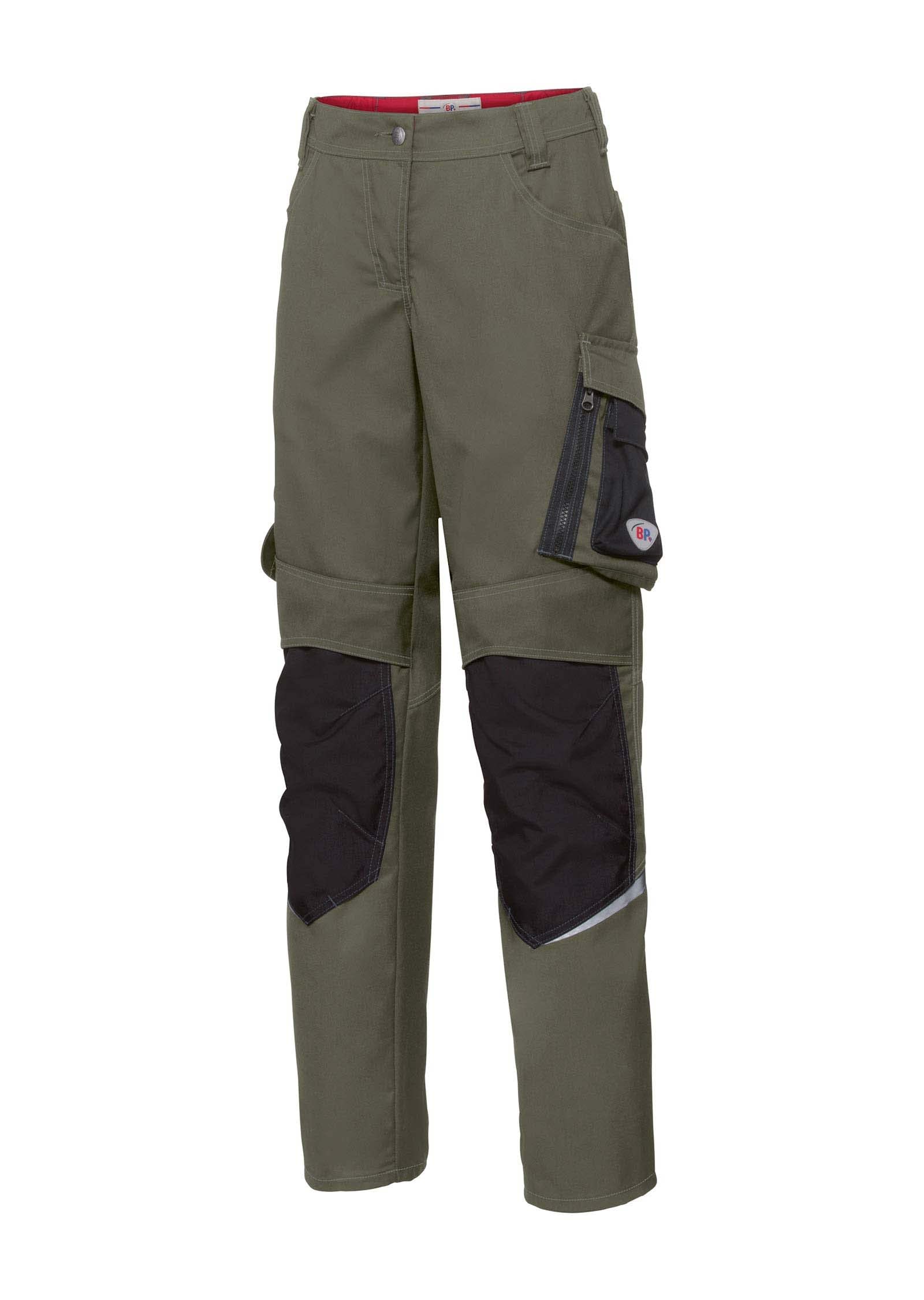 BP 1798-720-13 Bib & Brace, Stretch Braces With Clip Fastenings, 305,00 G/M², Reinforced Cotton, Royal Blue/Night Blue, Size 33L