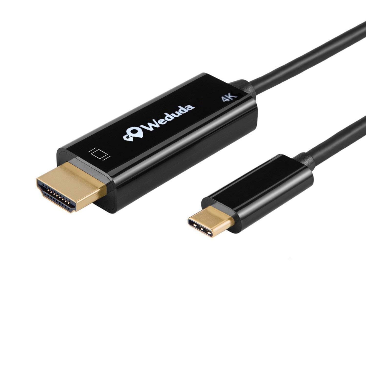 USB C to HDMI Cable 6FT, Weduda USB 3.1 Type C (Thunderbolt 3 Port) to 4K HDMI (2.0/1.4) Cable Male to Male for New MacBook, MacBook pro, iMac, Chromebook Pixel, Galaxy Note 8/S8/S8 Plus