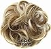 FESHFEN Scrunchy Scrunchies Synthetic Hair Bun Updo Hair Pieces Ponytail Hair Extensions Wavy Curly Messy Hair Bun Extensions Donut Hair Chignons Piece Wig
