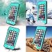 EFFUN iPhone 8/iPhone 7 Waterproof Case, Dottie Style IP68 Certified Underwater Cover Waterproof Shockproof Dustproof Dirtproof Snowproof Full Sealed iPhone Case (4.7 inch) Aqua Blue