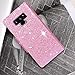 ProCase Galaxy Note 9 Wallet Case, Flip Kickstand Case with Card Slots Mirror Wristlet, Folding Stand Protective Cover for Galaxy Note 9 2018 -Glitterpink