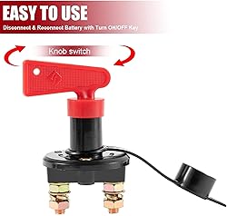 Quick Battery Disconnect Switch Rotary Brass with