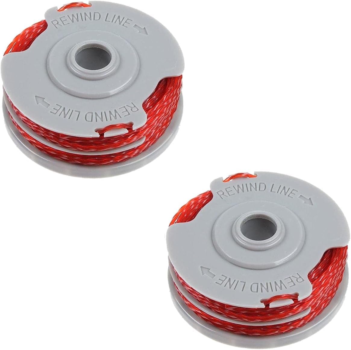 iwiio 2Pcs Strimmer Wire Replacement for Flymo FLY021, 1.5mm Standard Double Line Autofeed Nylon Strimmer Spool Line, Grass Cutter Trimmer Wire Refills Replacement