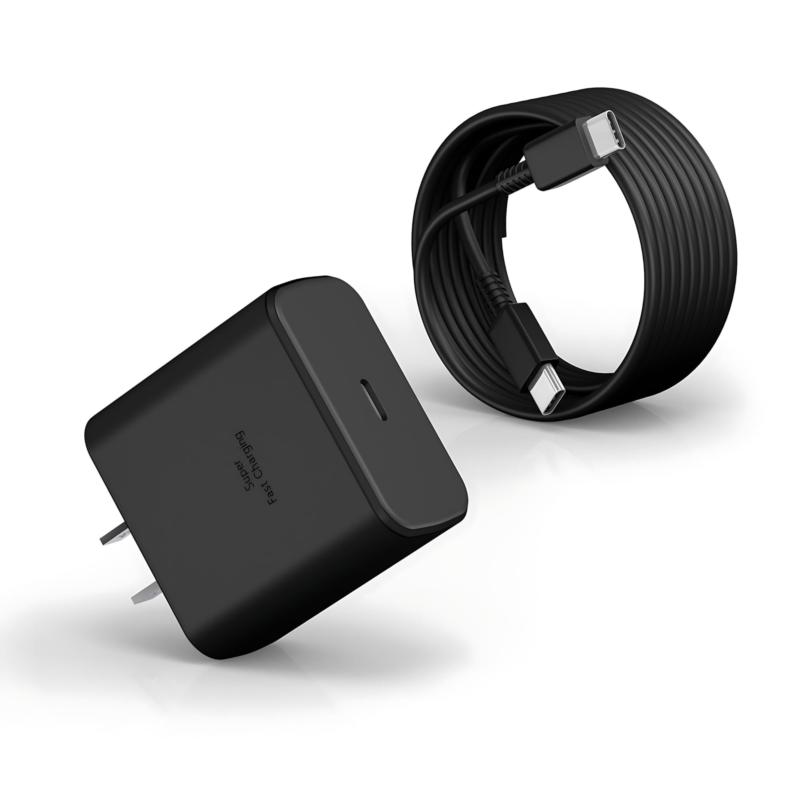 Photo 1 of 45W USB C Charger for Samsung Super Fast Phone Charger Fast Charging Block with 6.6FT Type C Cords for Samsung Galaxy S25Ultra S25+/S24 Ultra/S24+/S23 Ultra/S23+/S22 Plus/S21 S20/Tab S9 S8 Note20/10