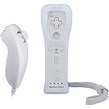 Wii Remote with Wii Motion Plus Inside | Shock Wii Nunchuk Controller | Compatible Nintendo Wii, Wii U