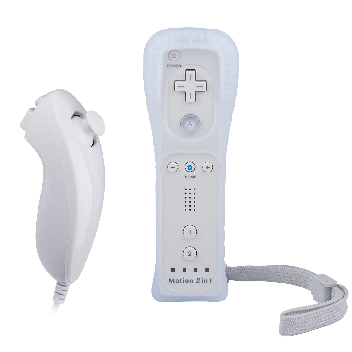 Beinhome Wii Nunchuck Remote Controller Motion Plus, Eingebaute 2 in 1 Motion Nunchuck Beinhome Wii Nunchuck Remote Controller Motion Plus, Eingebaute 2 in 1 Motion Nunchuck
