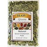 Haw Green Cardamom Pods 50 Grams| Natural Whole Cardamom Pods 1.75 Ounces| Natural Spice Cardamom for Biryani, Tea, Coffee an