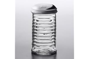 GENERIC 12 Oz Glass suger shaker/Dispenser with stainless steel pour-flip lid, by Geex Depot US (12 Oz)