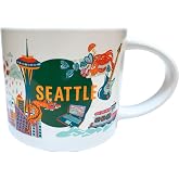 Starbucks Discovery Series Seattle Ceramic Mug, 14 Oz