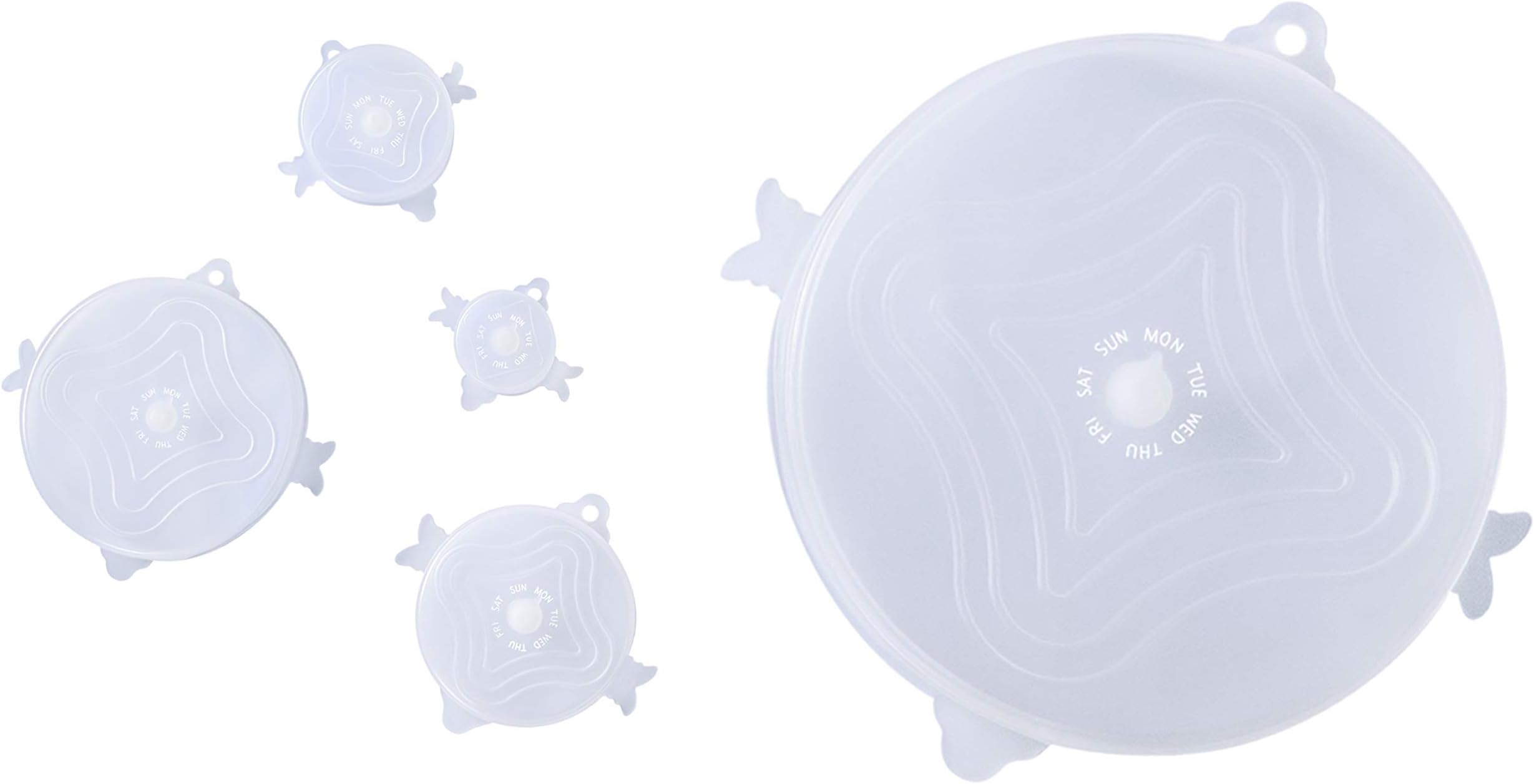 UniLid | Original Patented Stretch Lids. Leftover Dial & Storage Hook Loop. 5 Year Warranty | Reusable Silicone Food Storage Covers