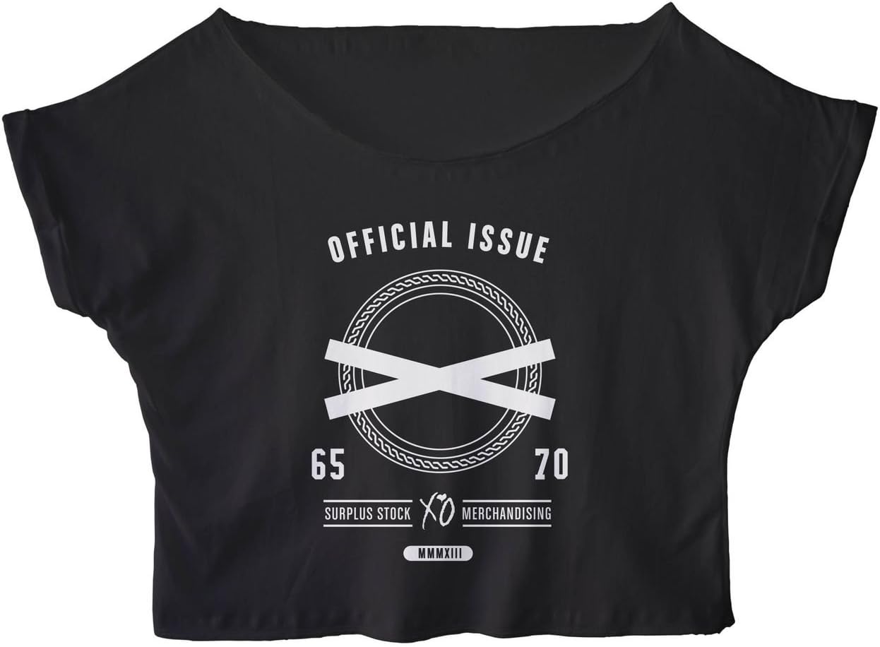 Onside Women's XO The Weeknd Official Issue Crop Top Tee Shirt