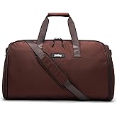 Halfday Convertible 2-in-1 Garment Duffel Weekender Bag 45L | Wrinkle-Free Travel, Hanging Suit Compartment, Shoe Pockets, Trolley Sleeve. Durable & Water-Resistant Carry-On, Port