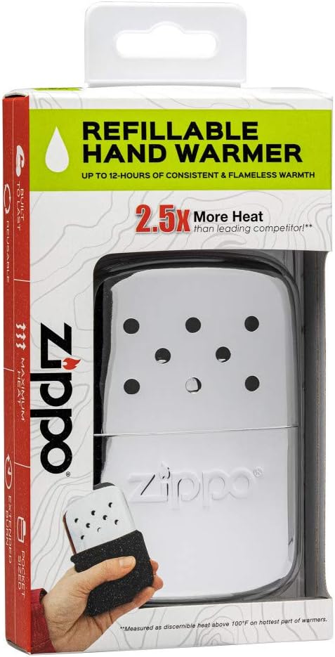 Zippo Hand Warmer, 12-Hour - Chrome Silver: Sus: Sports & Outdoors