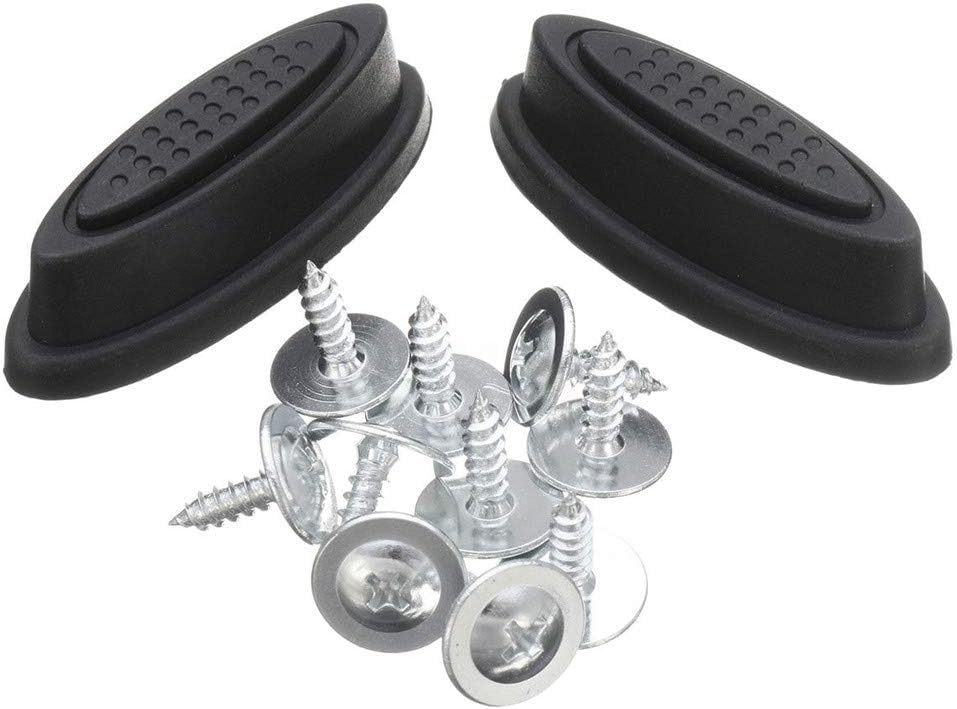 MAXGOODS 10 Pair Luggage Bracket Side Feet with 100 Screws, Baggage