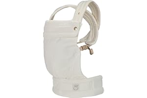 ·NEST BLANCHE· NEST BLANCHE Baby Carrier – Soft Cotton Linen Blend with Magnolia Jacquard Design, Adjustable and Ergonomic for Newborns and Toddlers (Daisy)
