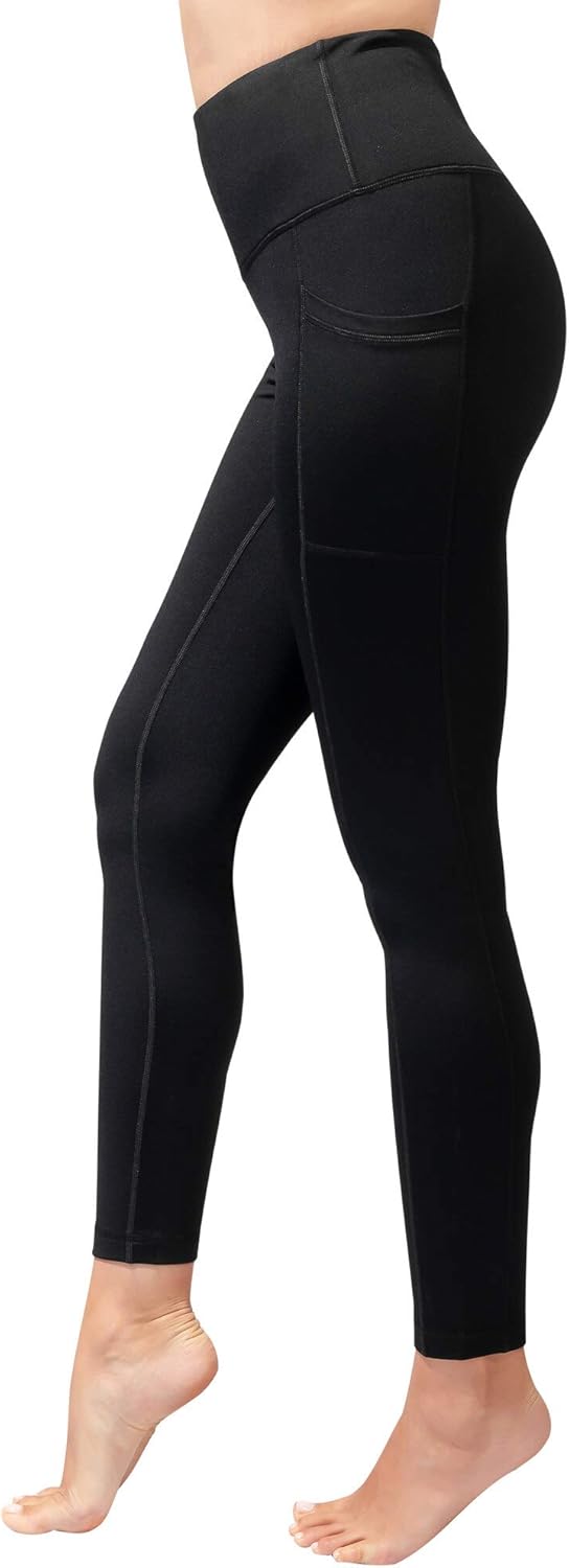 90 Degree By Reflex High Waist Fleece Lined Leggings - Yoga Pants: Clothing