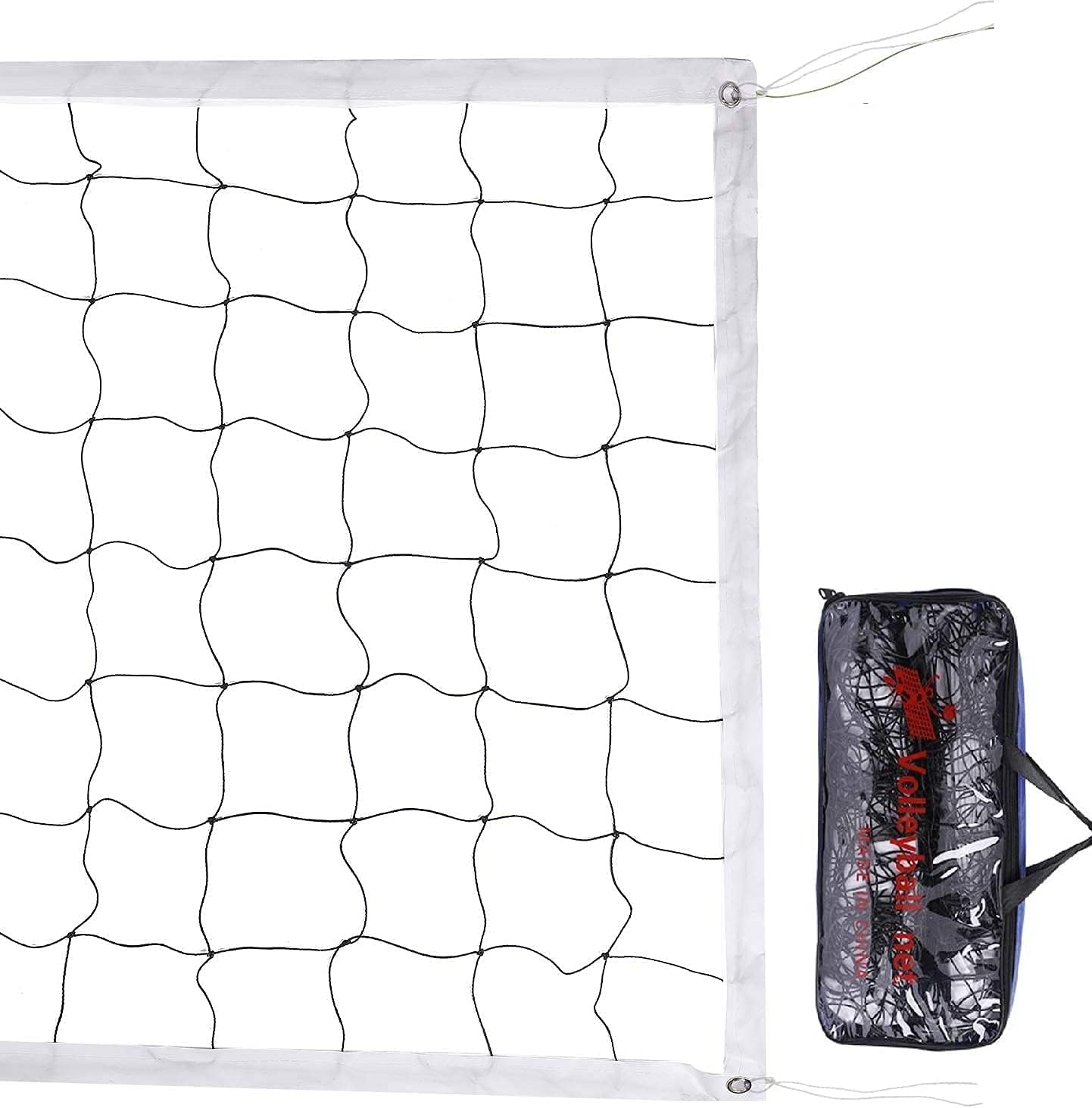 ZZICEN Backyard Volleyball Net Outdoor - Water Volleyball Net for Above Ground Pool, Beach Volleyball Net Regulation Size 32 x 3 inch for Adult Kids, Portable Four Square Volleyball Replacement Net : Sports & Outdoors