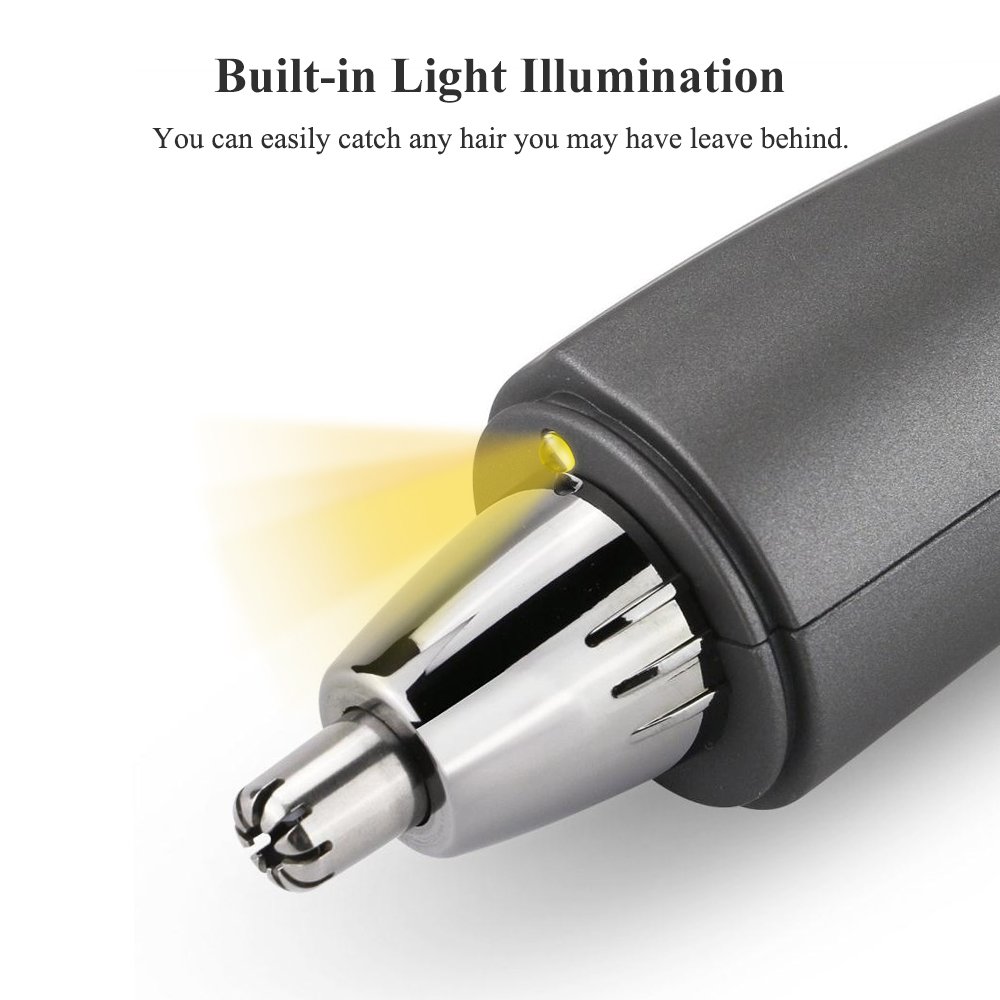 TOUCHBeauty Men\'s Nose Ear Trimmer Hair Personal Groomer with Light AS-0959