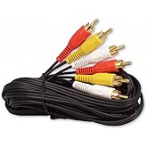 Your Cable Store Cable de audio/video RCA de 12 pies 3 macho a 3 machos