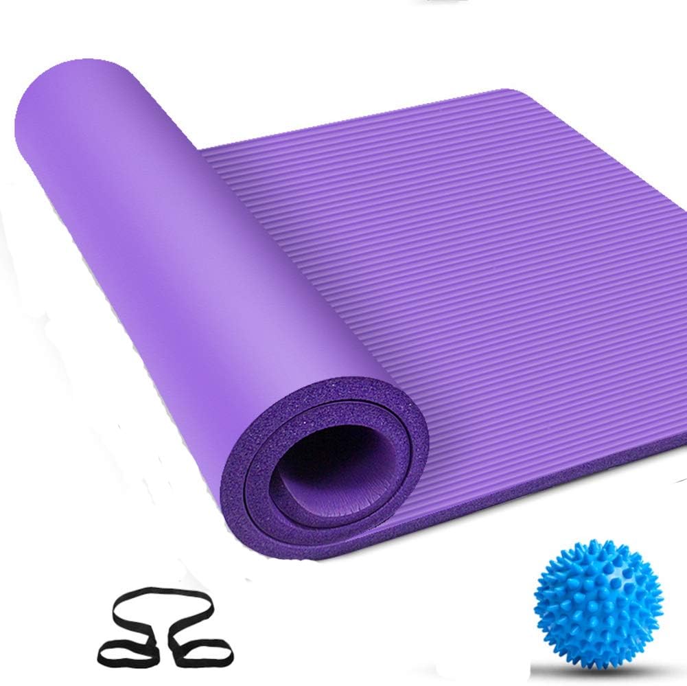 UKIYES Estera de la Yoga,Fitness Mat nbr Medio Largo y ensanchado ...