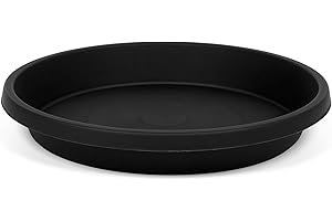 NIMYAU 2 Pack Plant Saucer 14 Inch, Durable Plant Trays for Pots, Plant Drip Trays, Plant Water Catcher Tray for Plants, Plastic Plant Saucers for Indoors no Holes