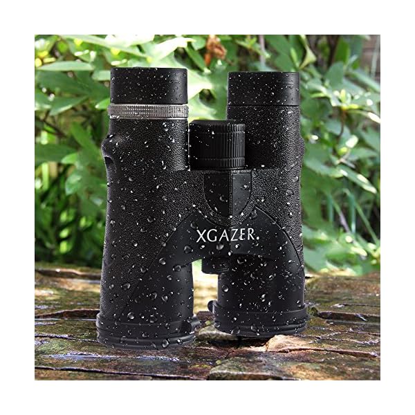 Xgazer Optics HD 10 x 42 Professionelles Fernglas – Hochleistungs-Fernglas für Reisen, Jagd, Angeln, Safari, Augenentlastung mit Umhängeband, Reinigungstuch und Tragetasche – Bild 8