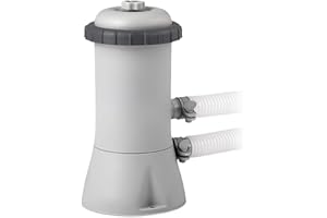 INTEX C1000 Krystal Clear Cartridge Filter Pump for Above Ground Pools: 1000 GPH Pump Flow Rate – Improved Circulation and Fi