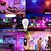 Wifi Smart Led Light bulb,Compatible With Alexa Google Home IFTTT Smart Home Automation Dimmable Warm White E26/E27 light bulb 9W(60W Equivalent) A19 RGBW Color Changing Mood Light