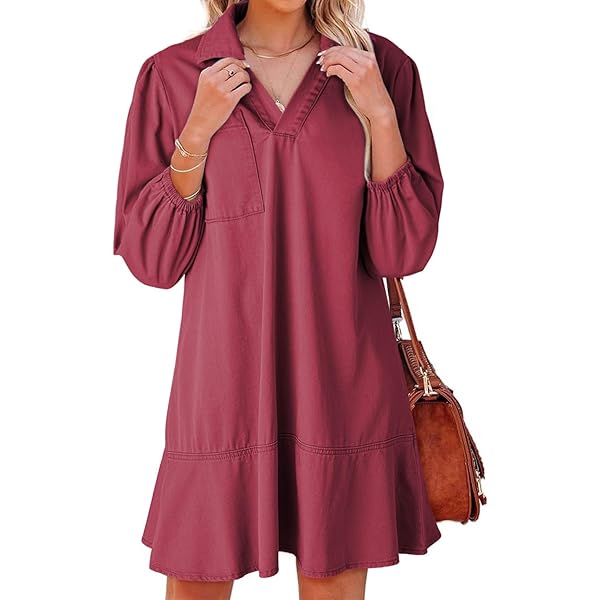 CUPSHE Vestidos De Boda De Otoño Para Mujer, Con Encaje, Cuello En V, Dobladillo Con Volantes, Manga Larga, Acampanado, Mini Vestido, Azul, Pequeña