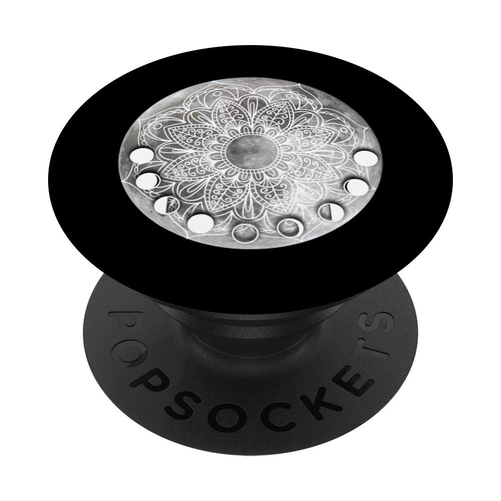 Lotus Flower Moon Funny Yogis Cool Yoga Lover Gift PopSockets Grip and Stand for Phones and Tablets