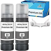 IN INTACTECH Compatible Ink Replacement for Epson T552520-S Gray High Capacity Bottle Ink Work for ET-8550 ET-8500 Printer (2