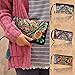 ETOSELL Lady Handbag Purse Handmade Nation Retro Embroidered Bag Wallets Zip Wristlets