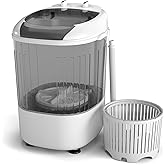 COSTWAY Mini Portable Washing Machine, 5.5 lbs Capacity, Compact Laundry Washer with Spin Tub & Drain Hose, Perfect for Apart
