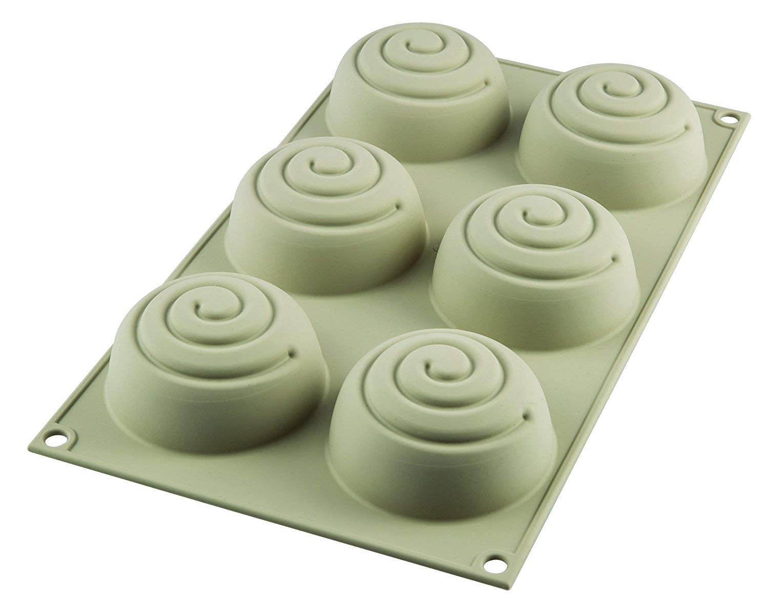 Silikomart | Silicone Cake Mould MINI GIROTONDO, Non-Stick, 6 Mini Spirals, Pack of 1 Cake Mould, 3D Design, Ø 68 h 37 mm, Volume 600 ml, Made in Italy — image 1