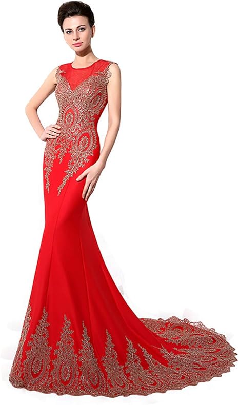 red maxi dress formal