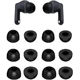 Rqker Foam Eartips Compatible with OnePlus Buds 4 / Nord Buds 3 / Buds Pro 3 / Buds 3 Earbuds, 6 Pairs S/M/L Sizes Memory Foam Replacement Tips, Compatible with One Plus 6 Pairs Black