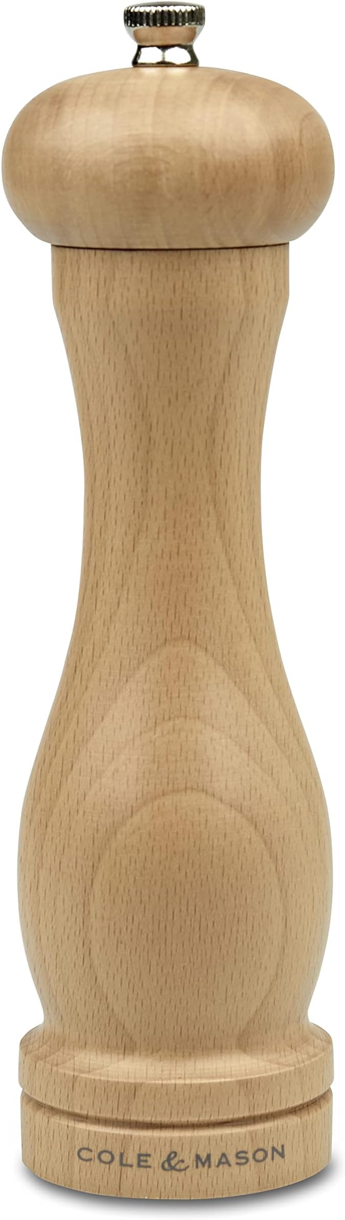Cole & Mason Beech Capstan A8 Salt Mill 200 mm Precision+ Single