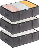Lifewit 3 Pack 40L Under Bed Storage Bins with Lid Grey view 1