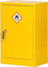 The Workplace Depot Hazardous Storage Cabinet – 10L Sump, Yellow