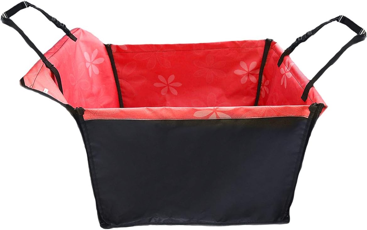 PETCUTE Car seat cover dog Rear Seat Covers for Dogs Dog Car Seat Cover dog car seat Car Hammock, Red B
