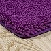Lavish Home Memory Foam Shag Bath Mat (24x58), Purple