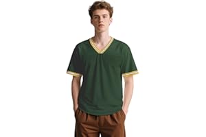 pod4soccer Football Jersey Blank Mesh Hip Hop Short Sleeve Shirt Plain Practice Sport Uniform Gift for Men S~3XL