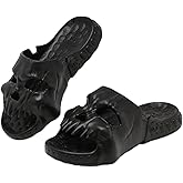 Cheval Skull Slide Sandals for Women Men Anti-Slip Cushioned Slippers EVA Thick Soft Slides Open Toe Slide on Indoor Outdoor Beach Pool Sandals Khaki