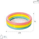 Intex Sunset Glow Baby Pool Multicoloured, Holds 22 Gallons, Soft Floor view 4