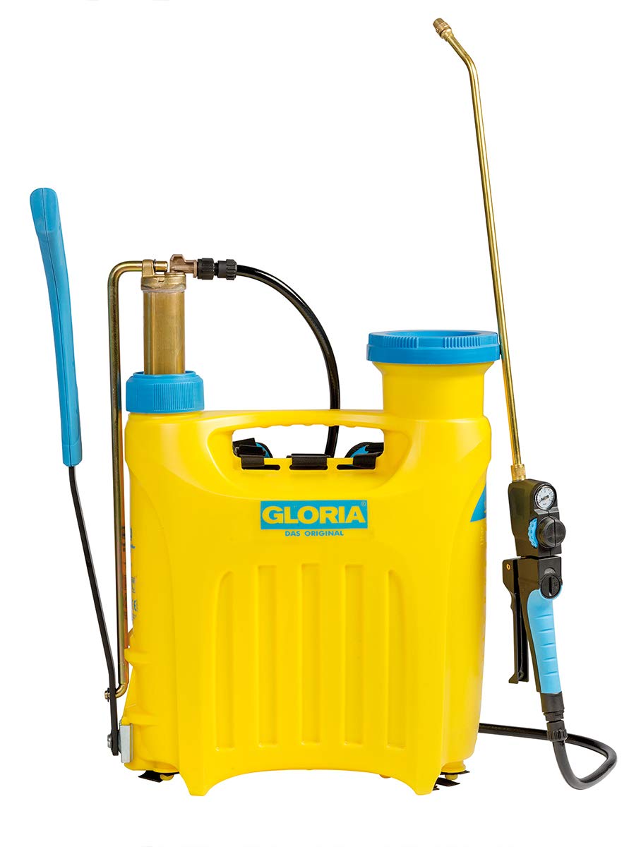 GLORIA Profi Pro 1300 Backpack Sprayer Backpack Sprayer with Professional Carry System 13L Tank, Yellow